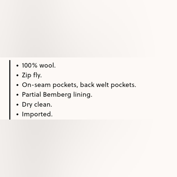 J.Crew Ludlow Slim 💯 Italian Wool Pants size 33x32 - Picture 11 of 12